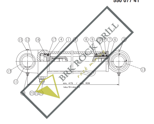 55001717 - 550 017 17 - ARM | TAMROCK - DX700 - DX800