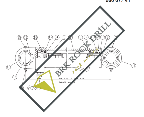 55073273 - 550 732 73 - SERVICE PARTS / FOR DX-SERIES | TAMROCK - DX700 - DX800