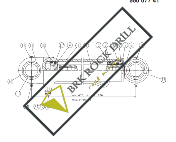 23726518 - 237 265 18 - HOSE SUPPORT ASSEMBLY | TAMROCK - DX700 - DX800