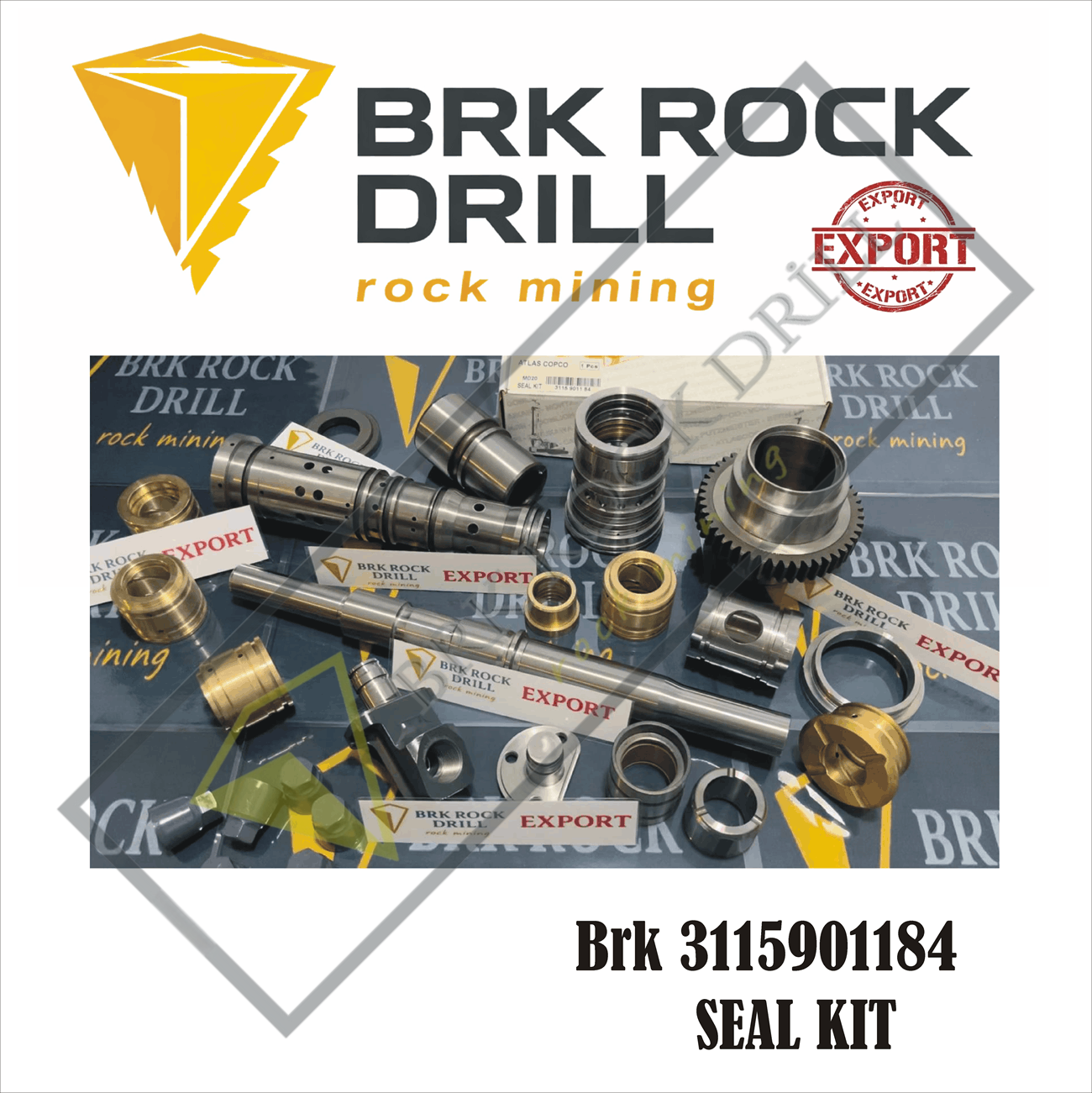 3115901184 - 3115 9011 84 - SEAL KIT | MD20 HYDRAULIC ROCK DRILL