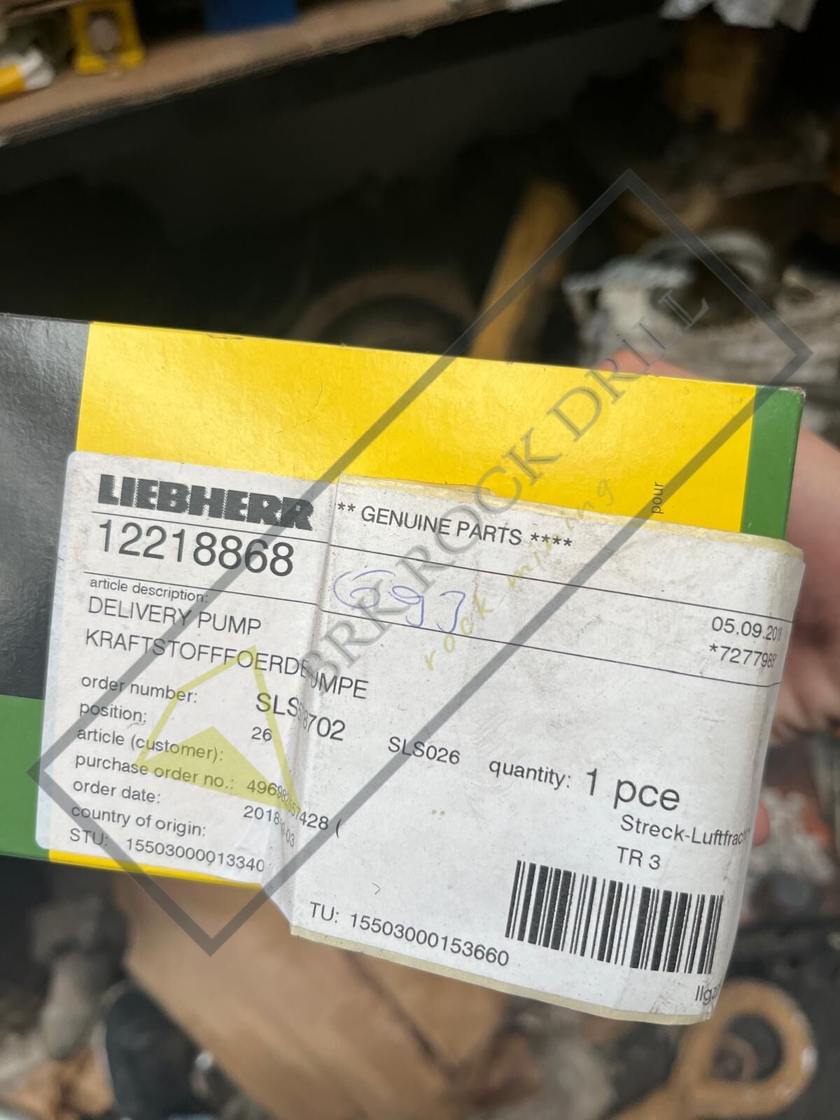 12270755 - EX 7090970 - 12218868 - DELIVERY PUMP REF. NO.  | LIEBHERR