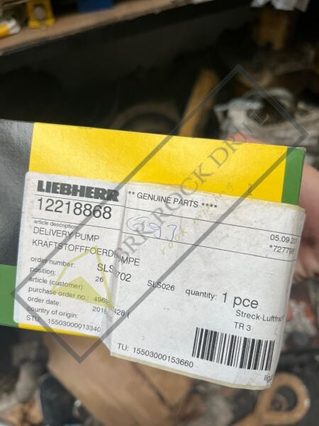 12270755 - EX 7090970 - 12218868 - DELIVERY PUMP REF. NO.  | LIEBHERR